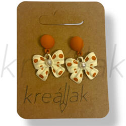  Barna pöttyös masni fülbevaló