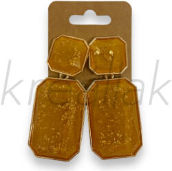  Plasztik nagy lapos fülbevaló