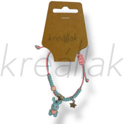  Nyuszi, csillag medál karkötő