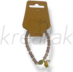  Mályva tulipán medál karkötő