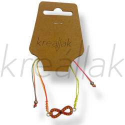  Neon végtelen medál karkötő