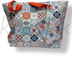 J. S ONDO Piros bohém mintás strandtáska