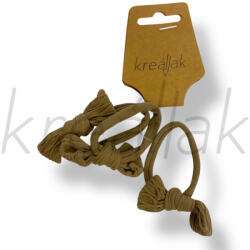  Sötét bézs masni hajgumi szett