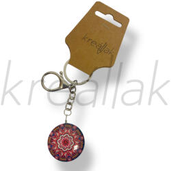  Lila mandala kulcstartó