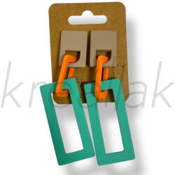  Menta tégla fülbevaló