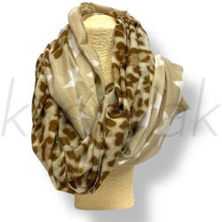  Bézs csillag-párduc mintá körsál