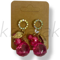  Pink leveles fülbevaló