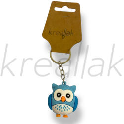  Kék plasztik bagoly kulcstartó