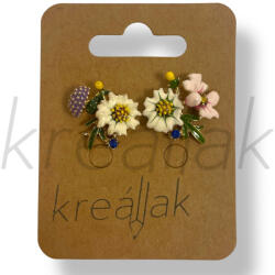  Apró virágos fülbevaló