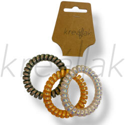  Narancsos spirál hajgumi szett