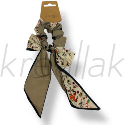  Fekete virágos masni hajgumi