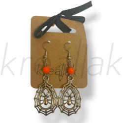  Ezüst színű pókos fülbevaló