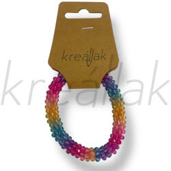  Apró gyöngyös pink szivárvány karkötő