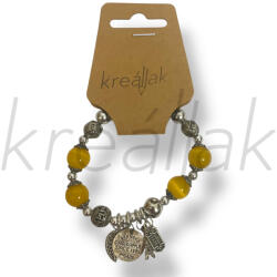  Napsárga charm karkötő