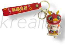  Cica piros figura kulcstartó