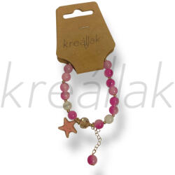  Pink tengeri csillag karkötő