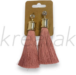  Mályva nagy bojtos fülbevaló