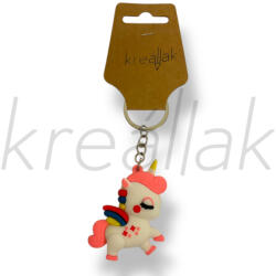  Fehér unikornis kulcstartó