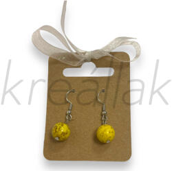  Sárga magnezit fülbevaló