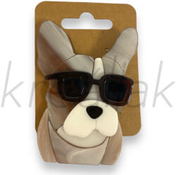  Szürke kutya kitűző