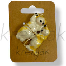  Páros cica kitűző