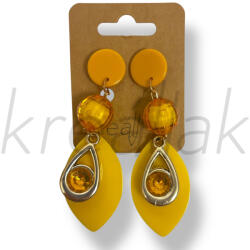  Sárga levél fülbevaló