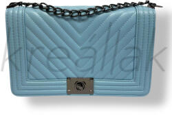  Ceruza kék steppelt oldaltáska