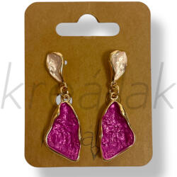  Pink levél fülbevaló