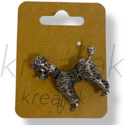  Ezüst színű kutya kitűző