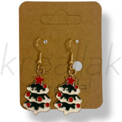  Csillagos karácsonyfa fülbevaló