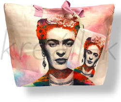 J. S ONDO Rózsaszín Frida Khalo strandtáska