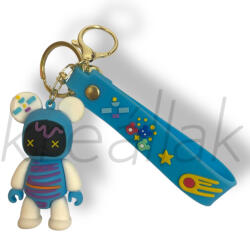  Kék szilikon figura kulcstartó