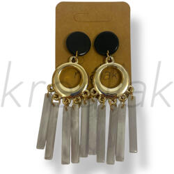  Szürke lógó rúd fülbevaló