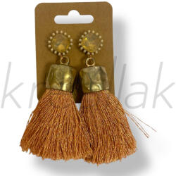  Barack bojtos gyöngyös fülbevaló