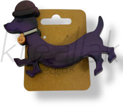  Lila tacsis kitűző