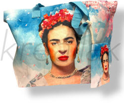 J. S ONDO Kék Frida Khalo strandtáska