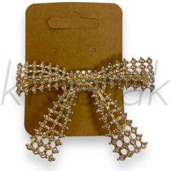  Arany színű köves masni hajcsipesz