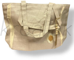 J. S ONDO Krém virágos strandtáska