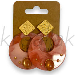  Szürke nagy köves fülbevaló