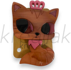  Mályva színű cica kitűző