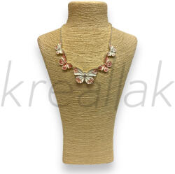  Lepkés nyaklánc rózsaszín