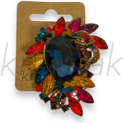  Színes köves nagy bross