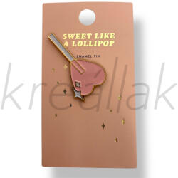  Rózsaszín szív kitűző