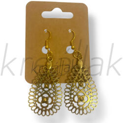  Arany csepp formájú fülbevaló