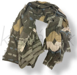  Szürke-bézs absztrakt mintás sál