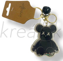  Fekete figura kulcstartó