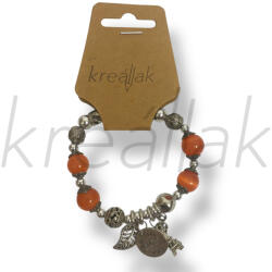  Narancs charm karkötő
