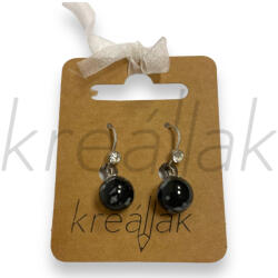  Obszidián fülbevaló