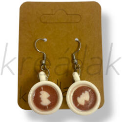  Kávés bögre fülbevaló