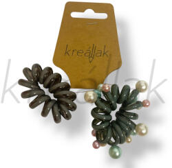  Gyöngyös spirál hajgumi szett